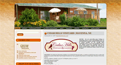 Desktop Screenshot of cedarhillsvineyard.com