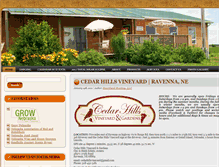 Tablet Screenshot of cedarhillsvineyard.com